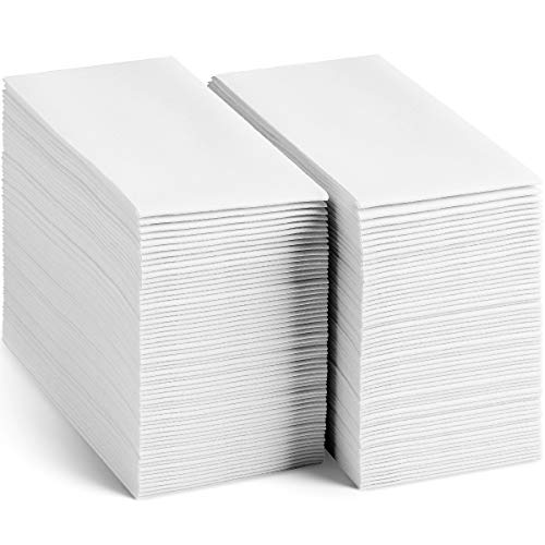 300Pack Servietto Disposable LinenFeel Guest Towels 12 x 17 Disposable ClothLike Hand Towels Made In USA Soft and Absorbent Paper Napkin for Kitchen Bathroom Party Wedding Or Event